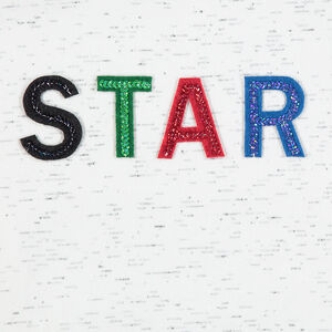 Junior - Sweat en molleton chiné avec lettres en sequins 