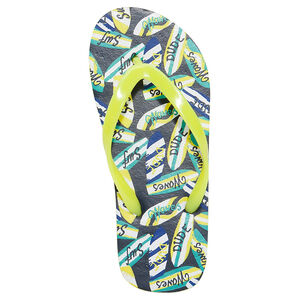 Tongs avec surfs printés all-over 