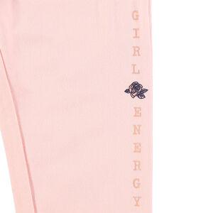 Pantalon de jogging en molleton avec inscription printée 