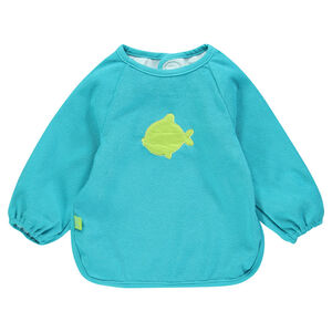 Bavoir manches longues en coton éponge  