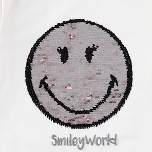 T-shirt manches longues en jersey avec Smiley en sequins magiques  