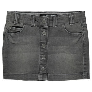 Junior - Jupe en jeans ouverture boutonnée 