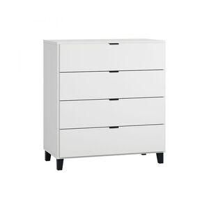 Commode Simple - Blanc / Noir 