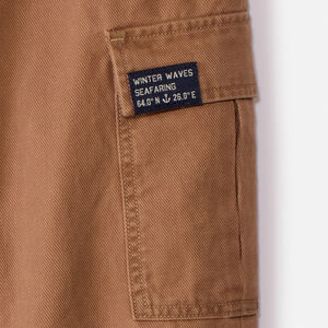 Pantalon style cargo uni avec poches garçon 