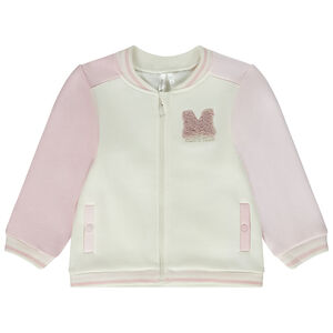 Veste teddy à patch bouclettes pour bébé fille 