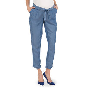 Pantalon de grossesse en Tencel avec liens à nouer 