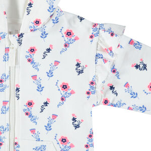 Jogging avec gilet imprimé fleurs all-over et pantalon uni 