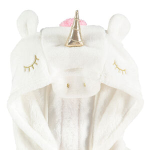 Junior - Pyjama en polaire licorne avec capuche fantaisie reliéfée 