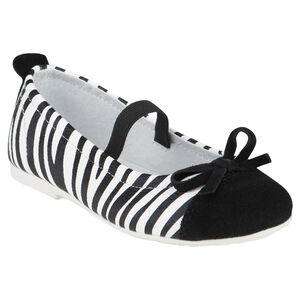 Babies zébrées avec noeud et bride élastiquée 