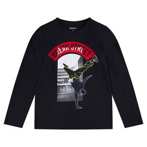 Junior - Tee-shirt manches longues en jersey avec danseur printé 