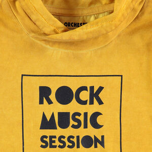 Sous-pull en jersey surteint avec col montant avec texte printé 