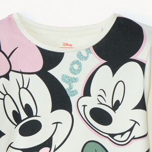 T-shirt manches longues print Minnie Disney fille 
