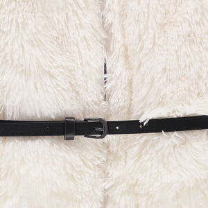 Junior - Gilet sans manches en fausse fourrure avec ceinture amovible 