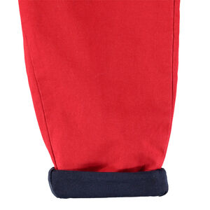 Pantalon doublé jersey à taille élastiquée 