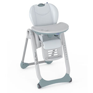 Chaise haute réglable Polly2Start - Glacial 