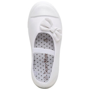 Babies en toile à noeud et lanière élastiquée 