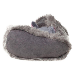 Chaussons forme bottines en fausse fourrure avec tête de singe 