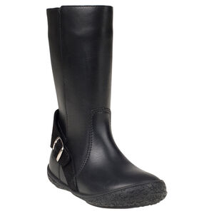 Bottes noires en cuir avec boucles et rivets du 24 au 27 