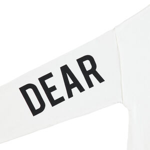 Tee-shirt manches longues en jersey avec messages printés 