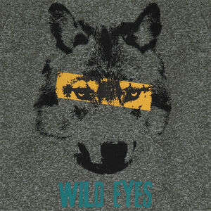 Tee-shirt manches longues effet 2 en 1 avec loup printé 