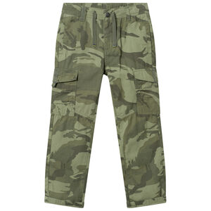 Pantalon cargo  en toile motif army 