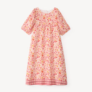 Robe fille manches trois quarts imprimé floral 