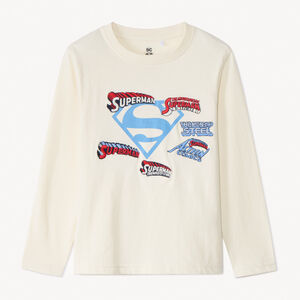 T-shirt manches longues Superman Warner garçon 