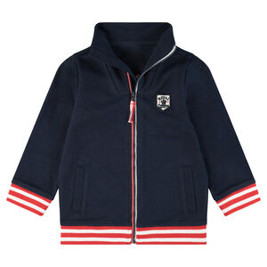 Gilet en molleton avec badge patché et inscription au dos 