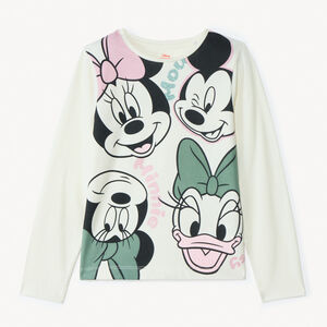 T-shirt manches longues print Minnie Disney fille 