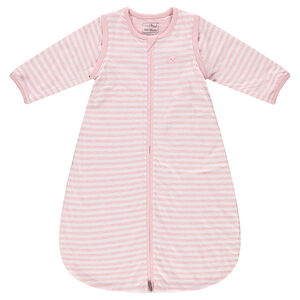 Turbulette rayée en jersey à manches amovibles 