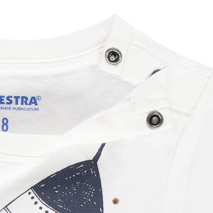 Tee-shirt en coton organique avec print fantaisie 