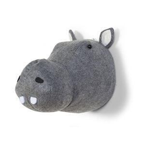Décoration murale en feutre - Hippopotame 