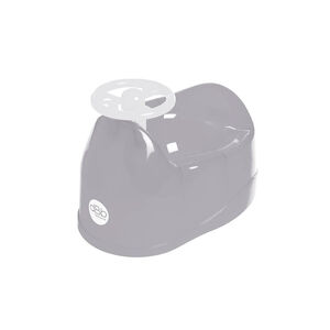 Pot avec volant - Gris translucide 