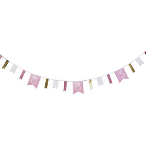 Guirlande drapeaux d'anniversaire Miffy Rose 4m 