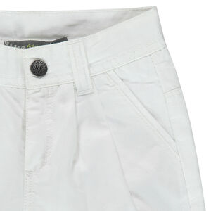 Pantalon droit en toile uni 