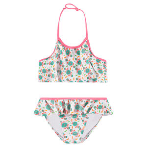 Maillot de bain 2 pièces avec imprimé fleurs all-over 