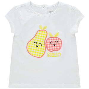 T-shirt manches courtes en coton à carreaux 
