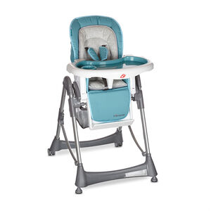 Chaise haute Luxe Métal - Turquoise 