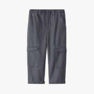 Pantalon uni à poches cargo pour bébé garçon 