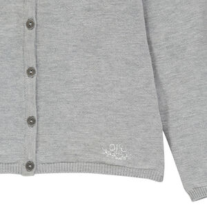 Gilet manches longues en tricot uni 