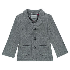 Veste en molleton léger chiné 