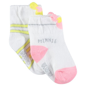 Lot de 2 paires de chaussettes assorties motif Minnie Disney 