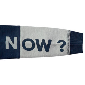 Sweat en molleton tricolore avec inscriptions printées 