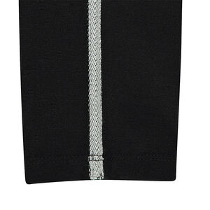 Jegging en milano uni avec poches zippées et bandes côtés 