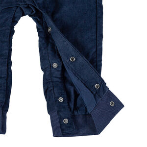 Salopette longue en velours doublée jersey motif Mickey Disney 