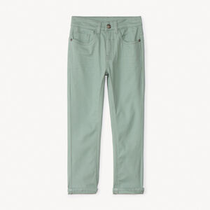 Pantalon slim uni effet crinkle garçon 