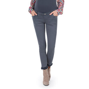 Pantalon de grossesse avec bandeau jersey intégré 