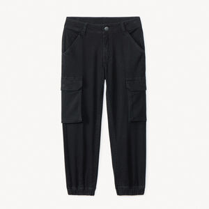 Pantalon cargo uni à poches soufflet garçon 