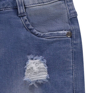 Junior - Jeans effet used avec déchirures sur les jambes 