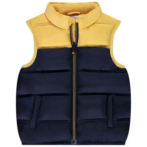 Doudoune sans manche en polyester effet color block pour bébé garçon 